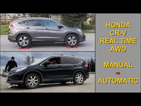 AWD FAIL? 2013 Honda CR-V Real Time AWD - MANUAL vs AUTOMATIC - 4x4 tests on rollers