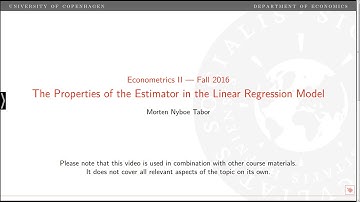 Properties of the Estimator in the Linear Regression Model for Stationary Time Series