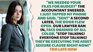 I Executed the Asset Seizure Clause That Crushed My Boss