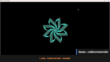 Python Turtle Graphics-12 🔥|Cool Shape Drawing | Python Turtle Video#codecreatorskr #shorts #python
