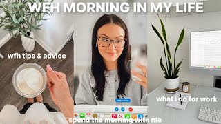 WFH MORNING IN MY LIFE | wfh tips & advice, what i do for work, new coffee maker