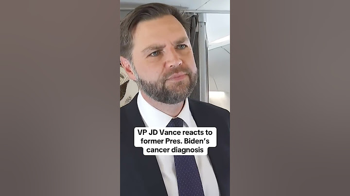 Vice President JD Vance reacts to Biden cancer diagnosis #shorts