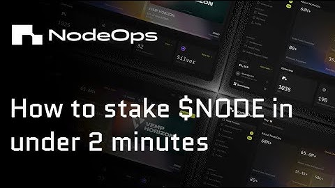 How to stake $NODE in under 2 minutes