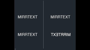 ENABLE AND DISABLE MIRROR TEXT EFFECT IN AUTOCAD | MIRREXT COMMAND