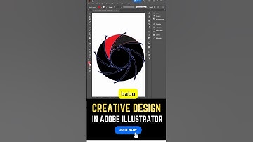 How to create camera Shutter Icon in #adobeillustrator #tutorial