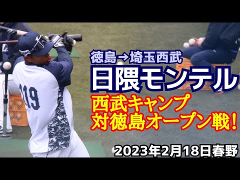 日隈モンテル！西武ライオンズ春野キャンプ、対徳島オープン戦(2023年2月18日)