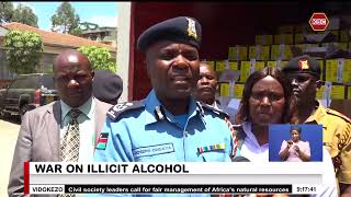 Police in Kayole arrest a suspect linked to supply of illicit alcohol