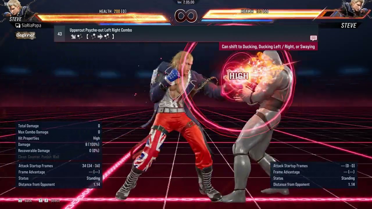 043. Uppercut Psyche-out Left Right Combo