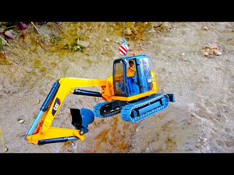 중장비 장난감 모래놀이 포크레인 맥퀸 구출작전 인기영상 모음 Excavator Truck Toy for Kids Car Video