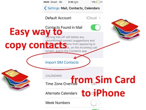 Easy way to copy contacts from sim to iPhone (Khmer) 2016