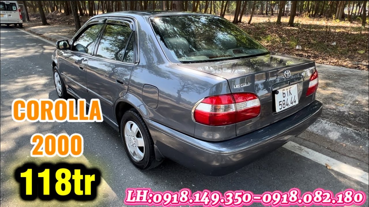 Chỉ với 118tr sở hữu ngay một em COROLLA 2000 bản L6 GLI. LH: 0918.149.350-0918.082.180