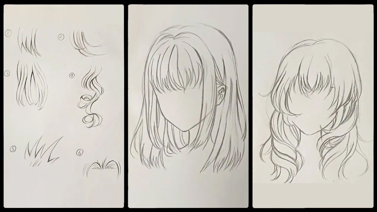 How to draw anime hair easy  Draw so easy Anime 