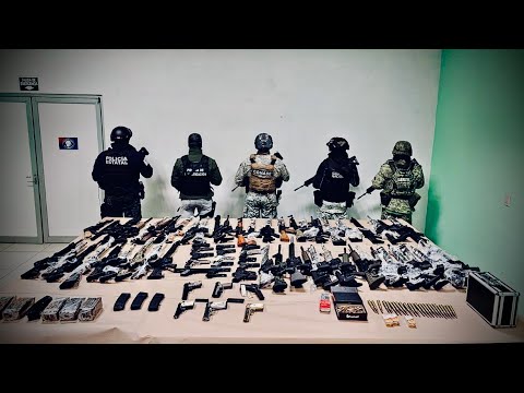ZAC: La Fiscalía de Zacatecas decomisa un importante arsenal a la delincuencia organizada