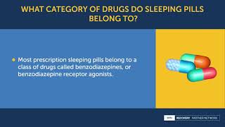 What category of drugs do sleeping pills belong to?