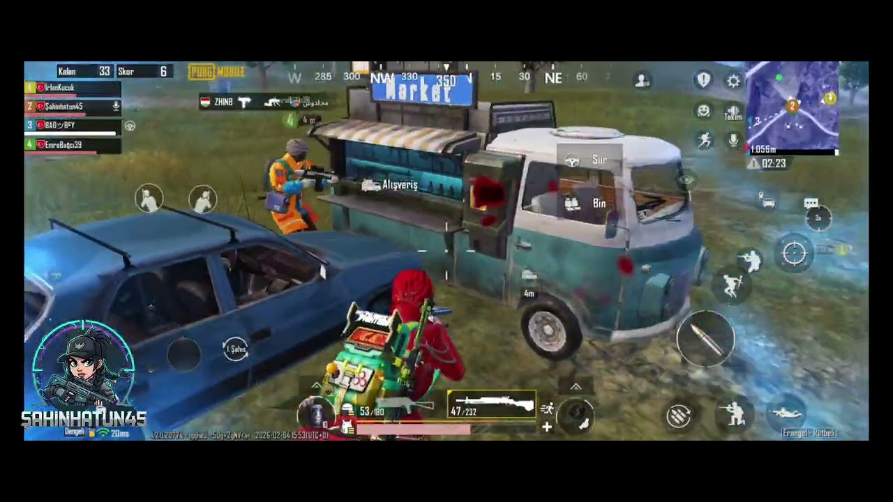 Kötü öldüm bee; Ama takımın geri kalanları iyi oynadı 👍👍#şahinhatun45 #pubgmobile #erangel #prison