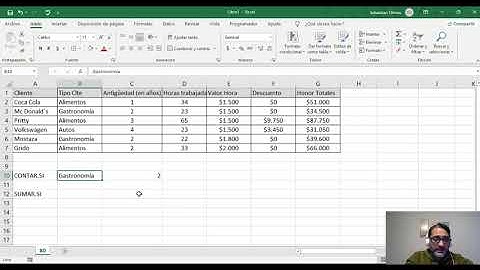 Excel Básico - Función CONTAR.SI y SUMAR.SI