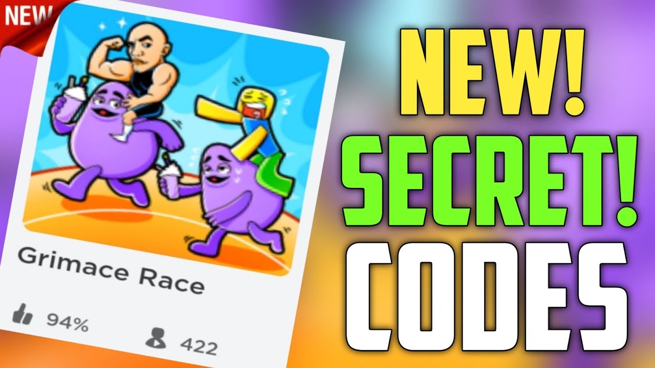 FUTURE CODES!! | *NEW* ROBLOX GRIMACE RACE CODES 2023! - YouTube