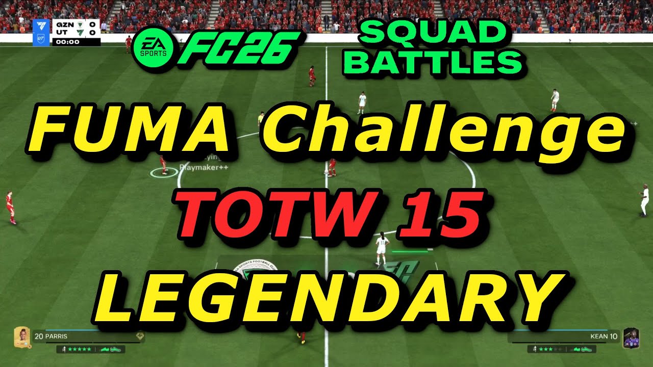 FC 26 - FUMA (Full Manual) challenge - Ultimate Team - TOTW 15 - Legendary Difficulty