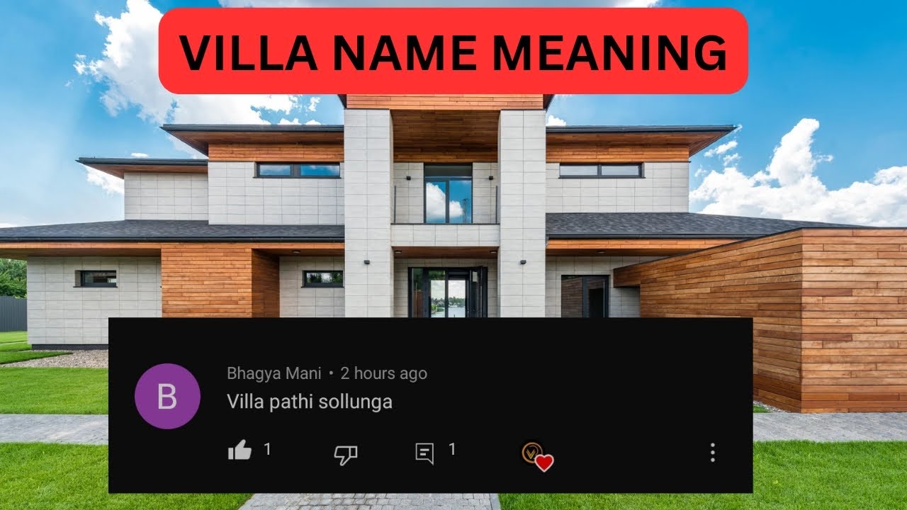 Villa Name Meaning