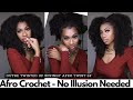 $15 EASY Afro Crochet Install - No Illusion Method Needed -Outre Twisted Up Springy Afro Twist 24