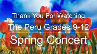 Peru High School Concert, Spring 2024