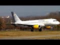 Vueling Airlines Airbus A319 EC-JVE landing &amp; takeoff at Toulouse-Blagnac [TLS/LFBO]