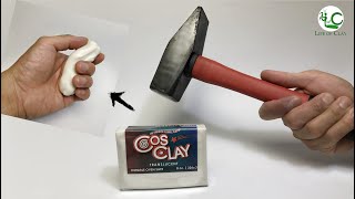 How to Condition the COSCLAY TRANSLUCENT polymer clay in my own Brutal Way | @LifeofClay