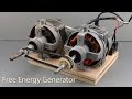 How to make 230v free energy generator with two fan motor