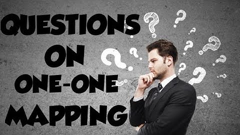 Questions on one-one mapping or function || Real Analysis || by Srishti Chauhan