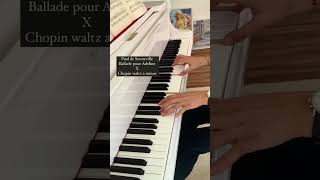 Paul de Senneville Ballade pour Adeline & Chopin waltz a minor #piano  #chopin #waltz #shorts