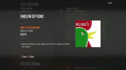 Call of Duty Black Ops 2 : Funny Helloggs Emblem Tutorial
