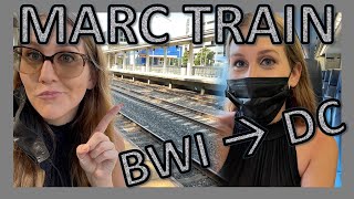 How to Take MARC Train from Baltimore MD to Washington DC | DMV Vlog