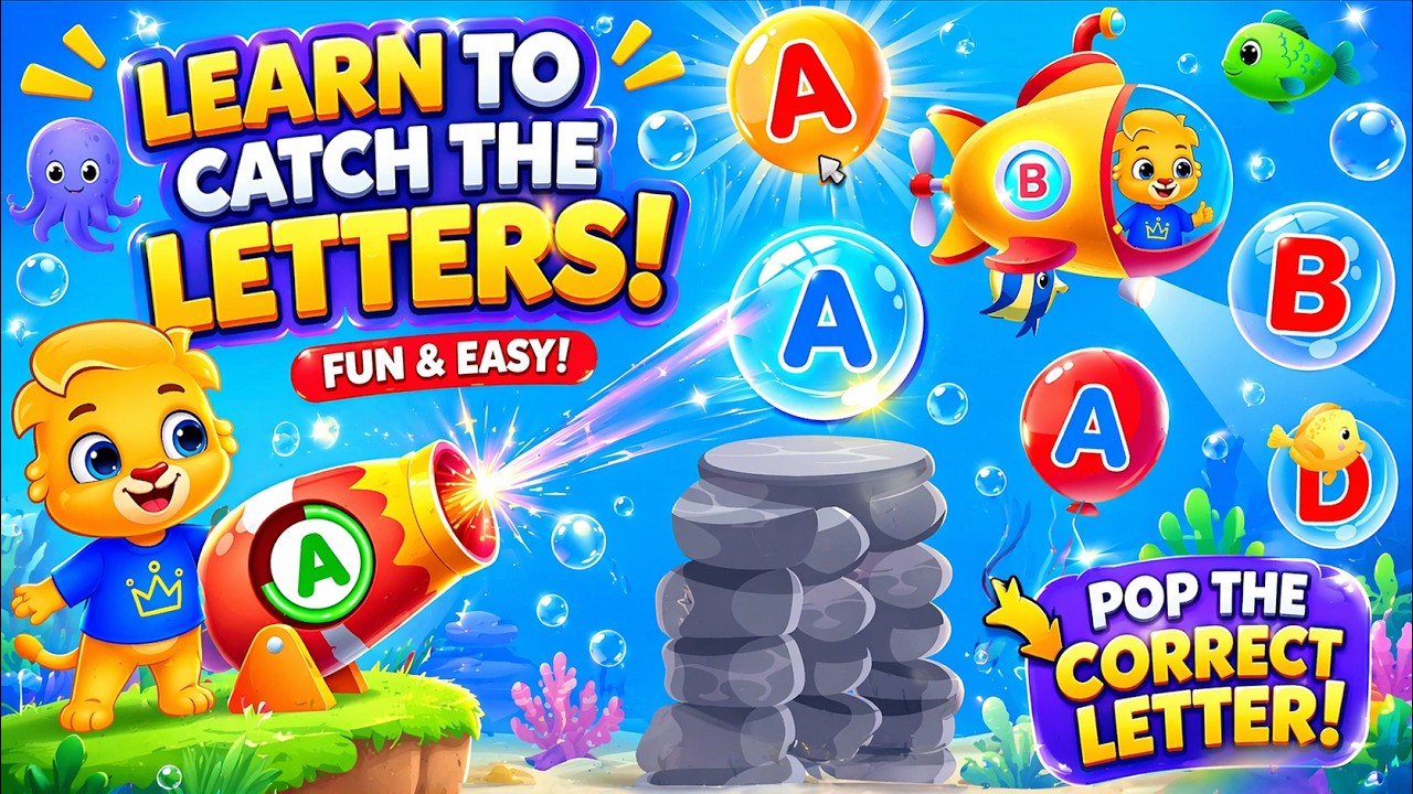 🎉ABC Game for Kids👌 | Learn Alphabets A to Z | Fun Learning🔥 - YouTube