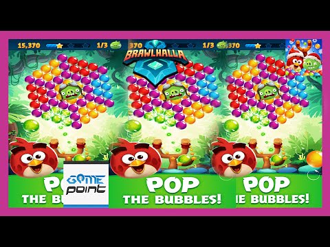 Bubble Shooter Angry Birds POP Level 1 - 10 | Angry Birds @GamePointPK