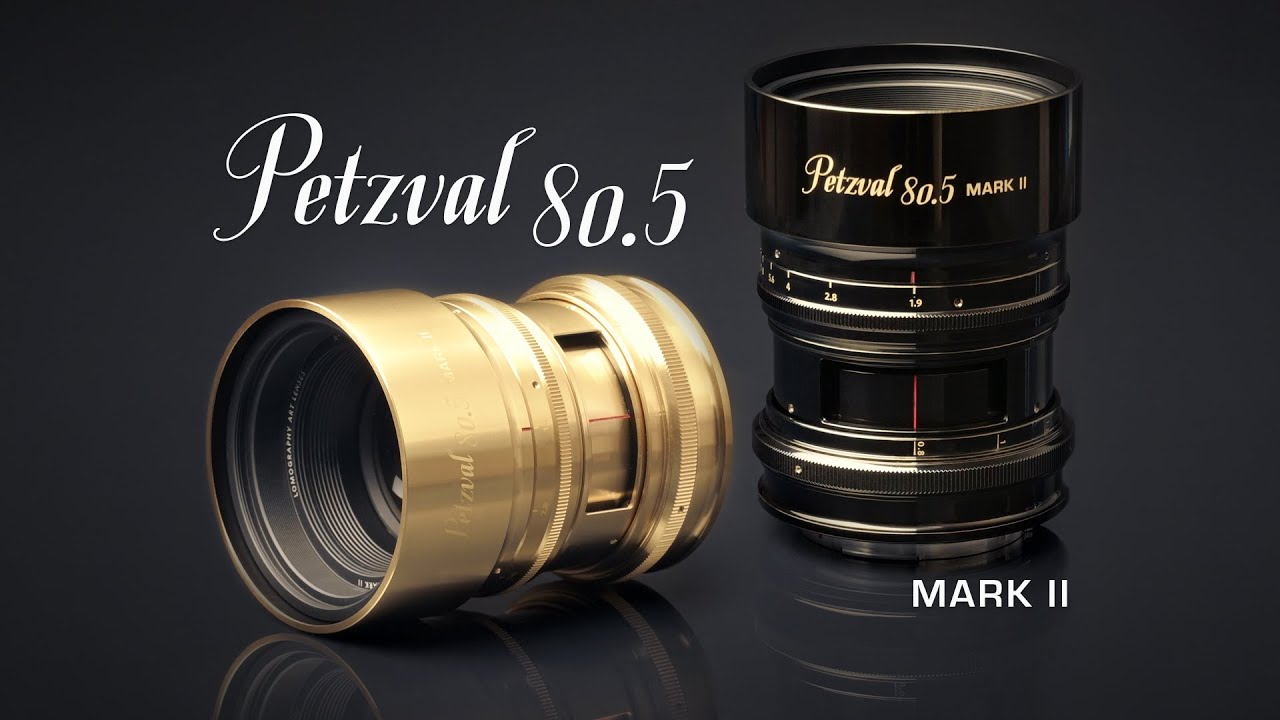 New Petzval 80.5 f/1.9 MKII Basic Art Lens Satin Brass Canon EF 