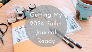 Getting My 2024 Bullet Journal Ready