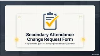 How to Do an Attendance Change Request