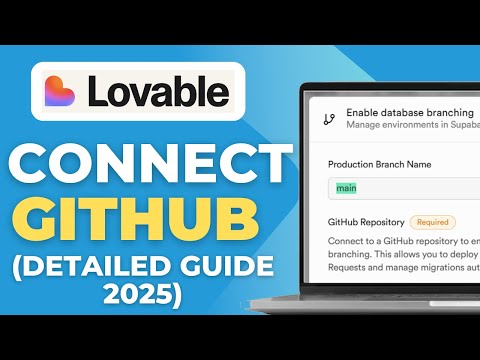NEW! How To Connect Lovable To GitHub Detailed Guide 2025