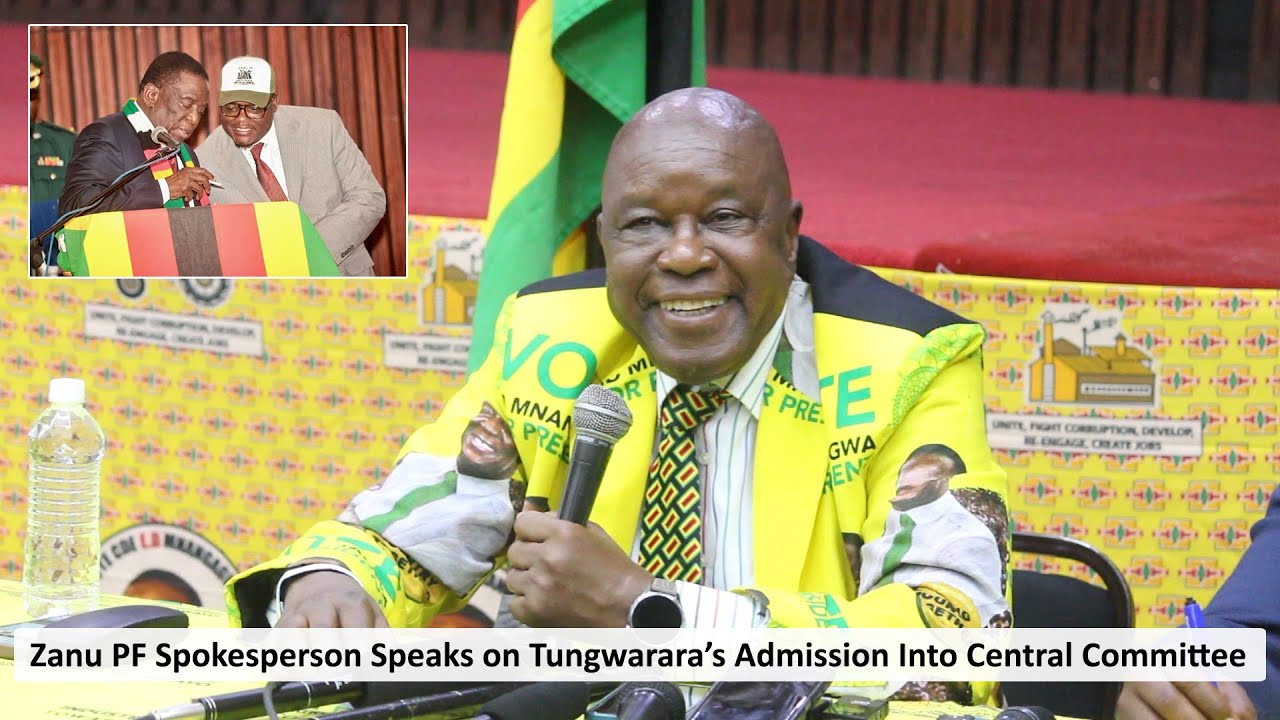 Представитель ZANU PF Муцвангва разъясняет прием Пола Тунгварары в ЦК