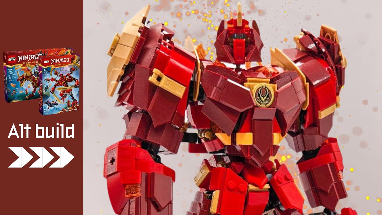 Робот Огненного Рыцаря (Lego Ninjago 71812+71822 Alt Build)