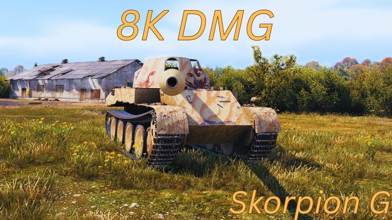 Skorpion G DESTROYS Malinovka | 8,000 Damage Sniper Game