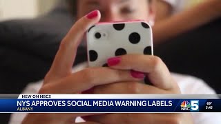New York approves bill that would require social media warning labels