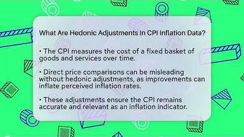 What Are Hedonic Adjustments In CPI Inflation Data? - Inflation Insight Channel