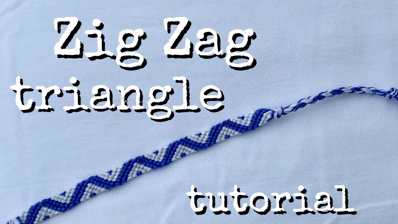 Zig Zag Friendship Bracelet Pattern with a 3D effect  Moms and Crafters