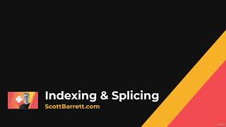 32   Lists Indexing Slicing