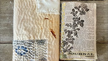 Slow Stitch Pouch - Part 1 Craft Along With Me #slowstitch #slowstitching