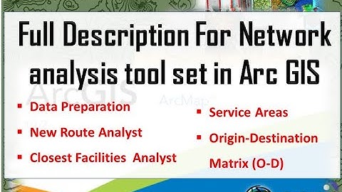 Full explanation for network analysis tools in Arc GIS |#Software_School|Tutorial 62