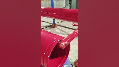 Fire pipes, Powder coating is complete ，waiting for drying...