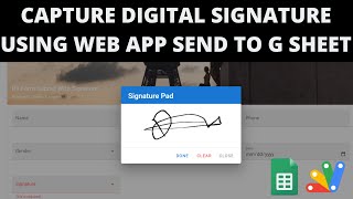 R9 | How to Capture Digital Signature using Web App Script & Send To Google Sheet