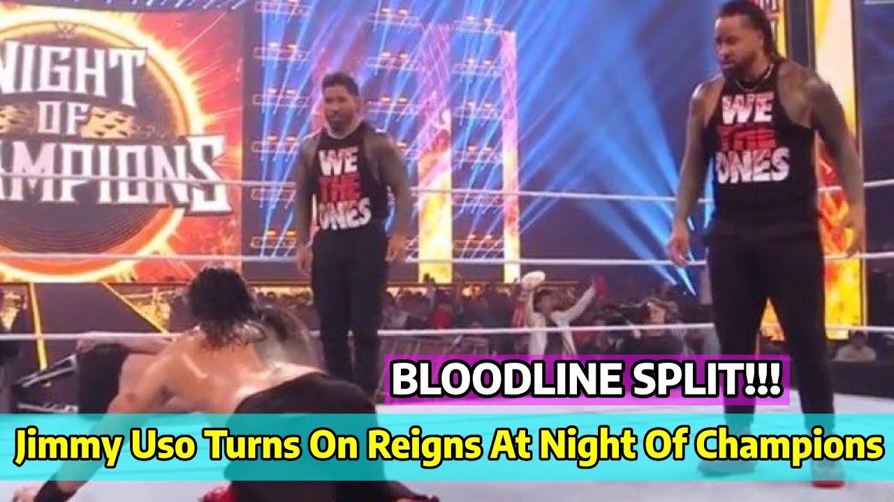 Jimmy Uso Turns On Roman Reigns At WWE Night Of Champions !!! BLOODLINE ...